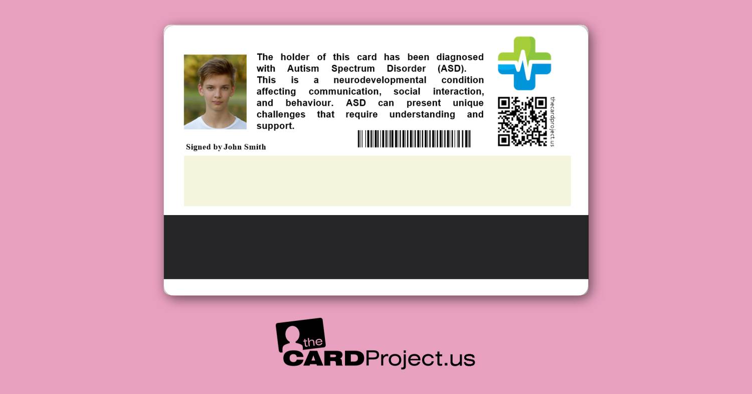 ASD Premium Medical Card (REAR)